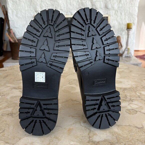 NEW! Sketchers Modern Rugged - Sweet Choice Patent Leather Loafers Memory Foam - Picture 12 of 13